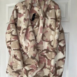LUCKY BRAND Women's Fleece Wrap Jacket NWT Size M